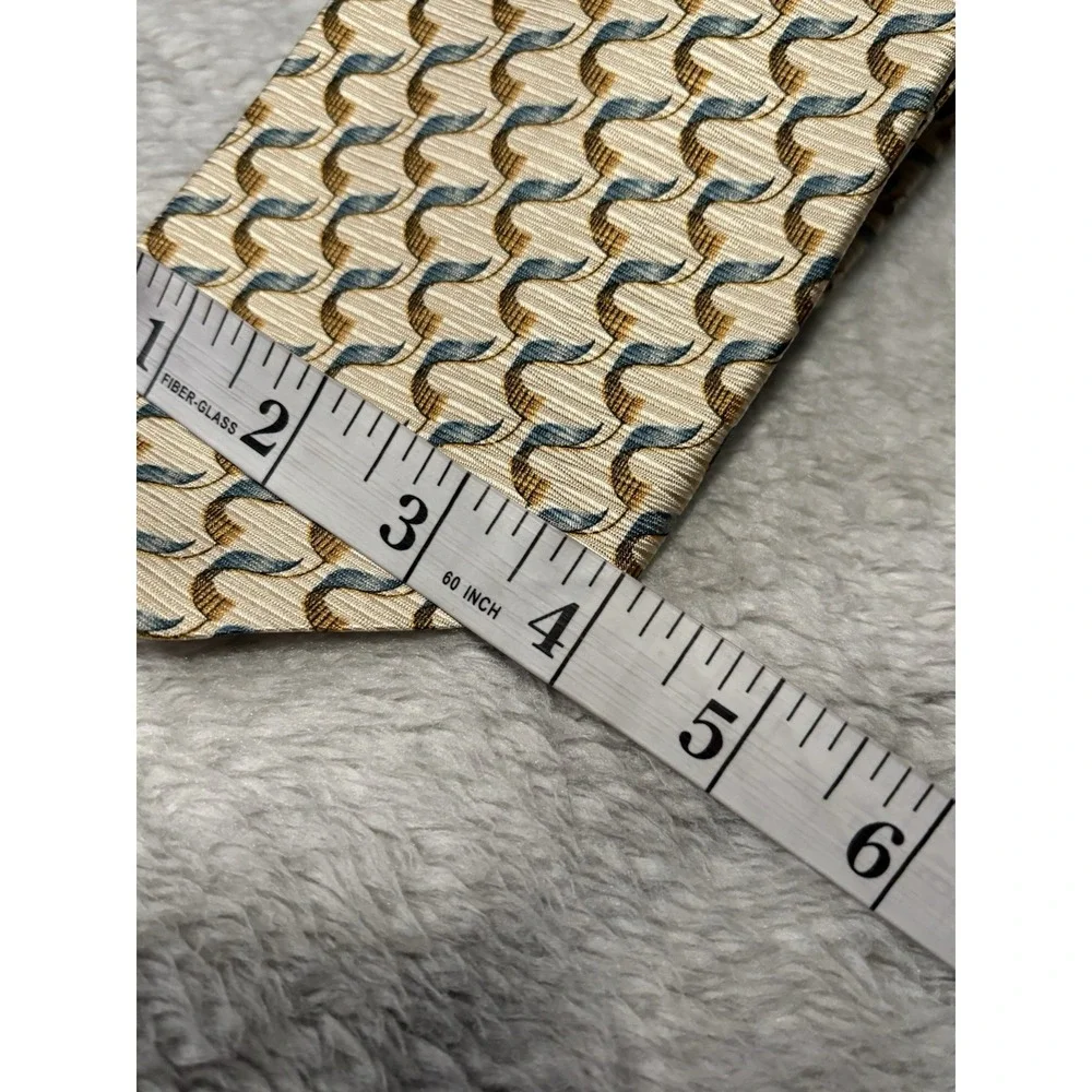 New Robert Talbott Nordstrom Men's Yellow Silk Neck Tie Business Dress Geometric